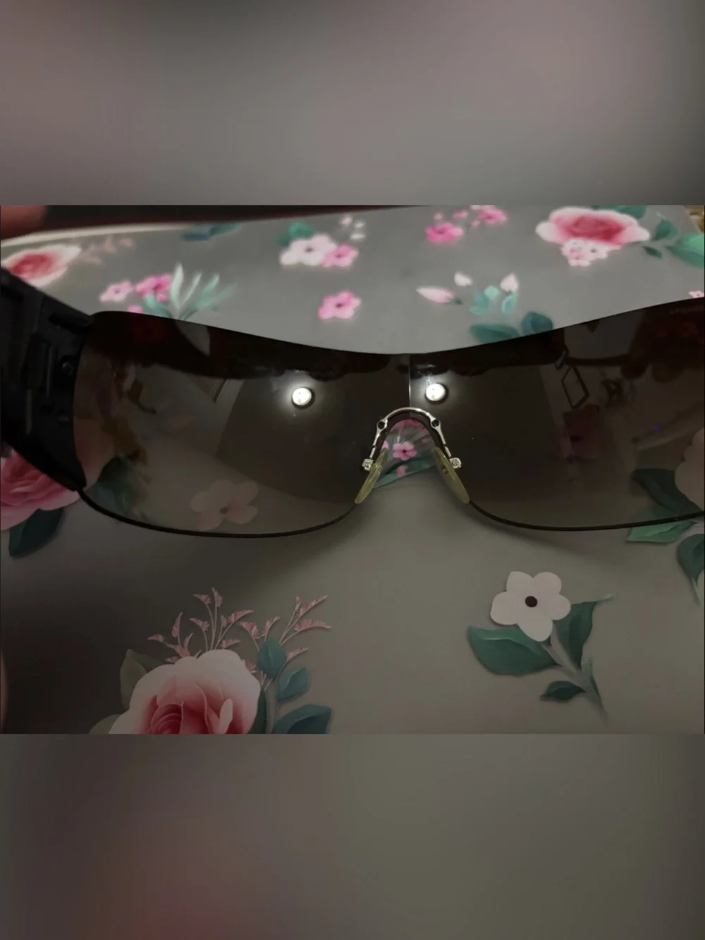 Authentic vintage Prada Brown Shield Sunglasses - Women's Designer Visor Style